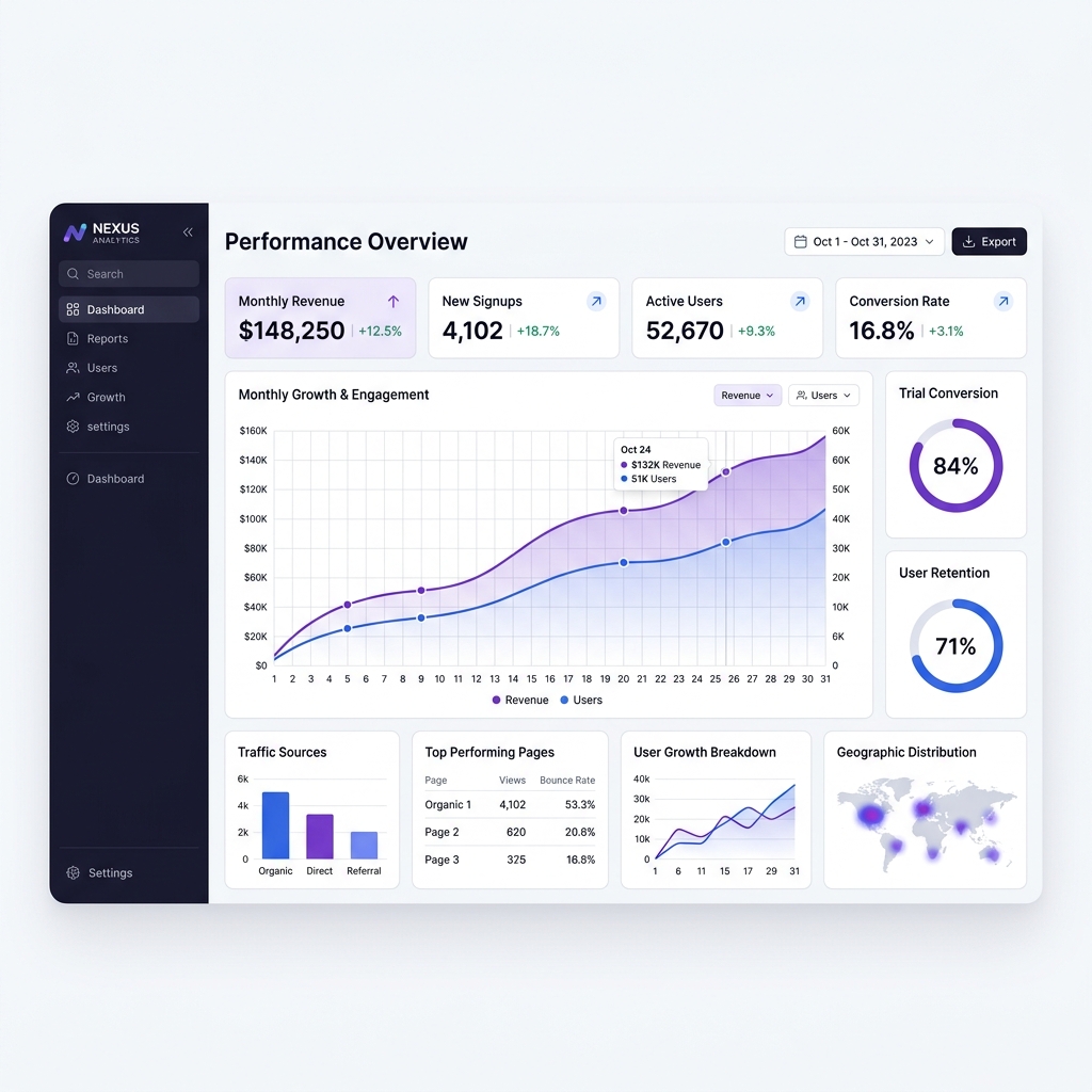 Analytics Mockup